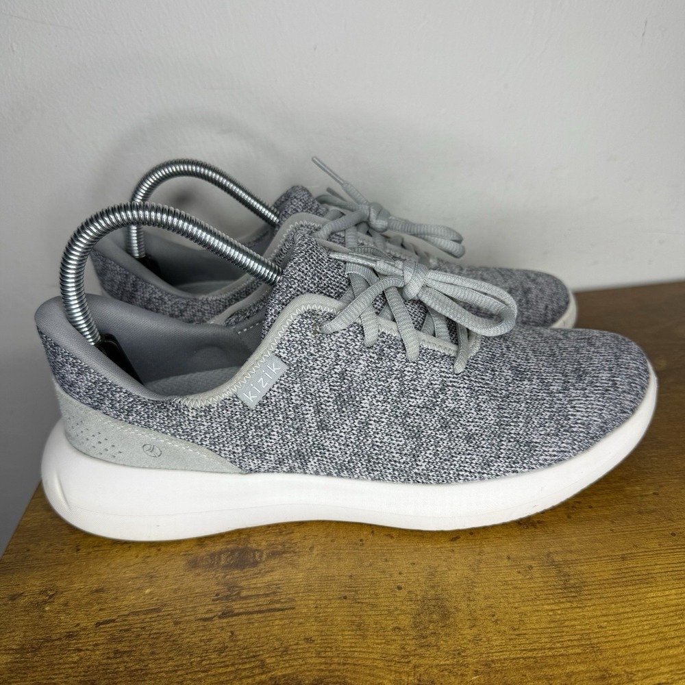 Kizik Madrid Eco Knit Tennis Shoes Women's Size 8.5 Grey